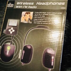 Wireless Headphones w/FM Radio Wi-Spi